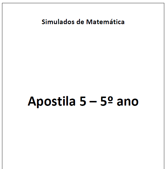 6. APOSTILA 5 DE MATEMÁTICA DESCRITORES