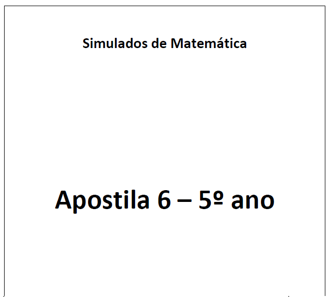 Início - new 46 7. APOSTILA 6 DE MATEMÁTICA DESCRITORES