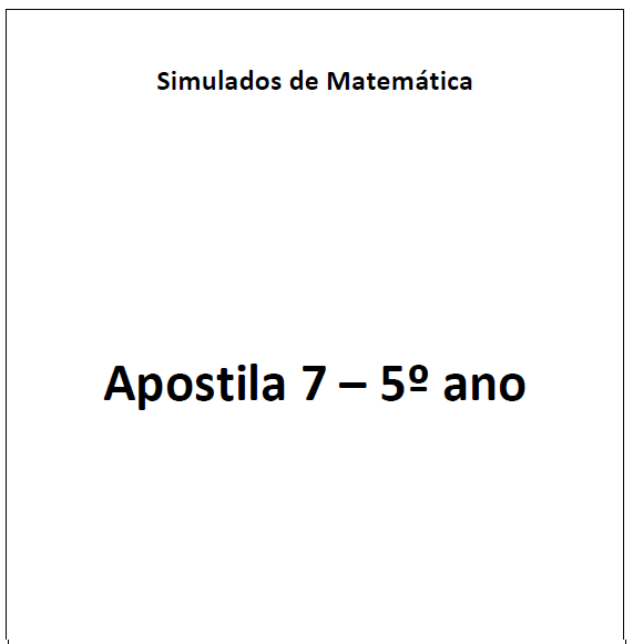 Início - new 50 8. APOSTILA 7 DE MATEMÁTICA DESCRITORES