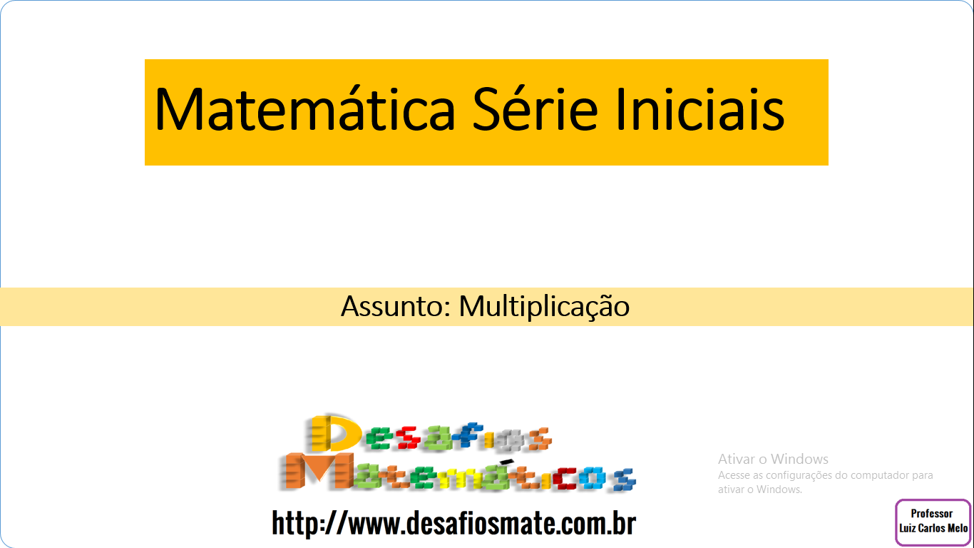 Início - new 44 9. SLIDE MULPLICAÇÃO PARA 5º ANO MATEMÁTICA