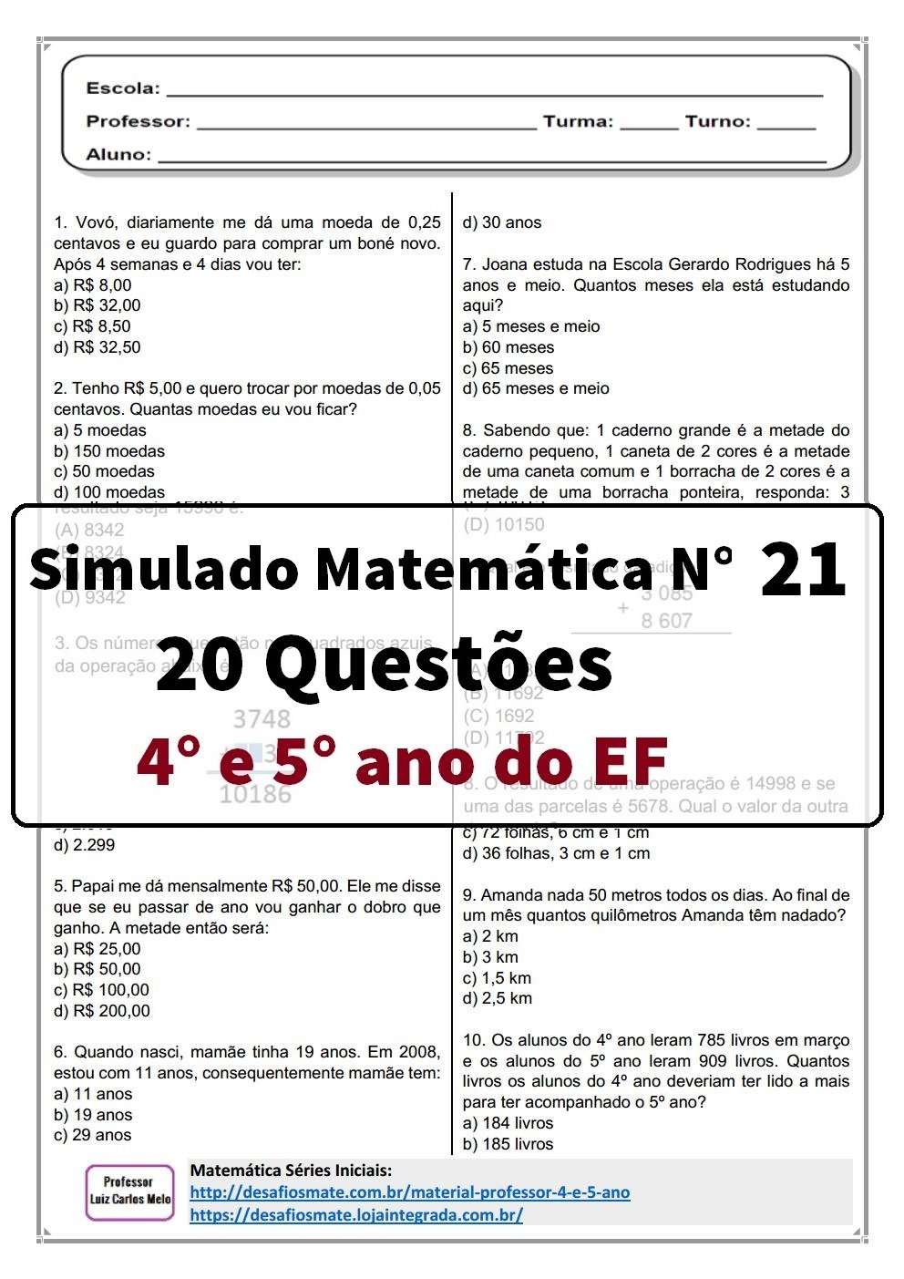 Simulado 21 Prof. Luiz Carlos Melojpg Page1