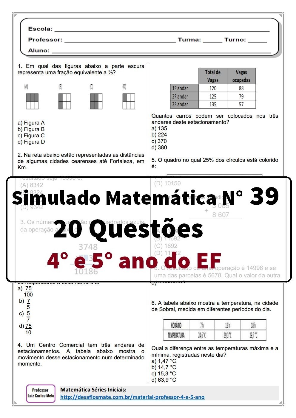 Início - new 60 Simulado 39 Prof. Luiz Carlos Melojpg Page1