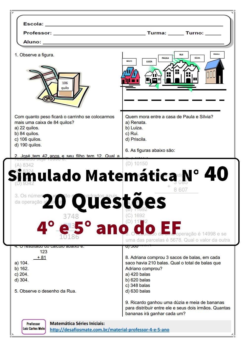 Início - new 58 Simulado 40 Prof. Luiz Carlos Melojpg Page1