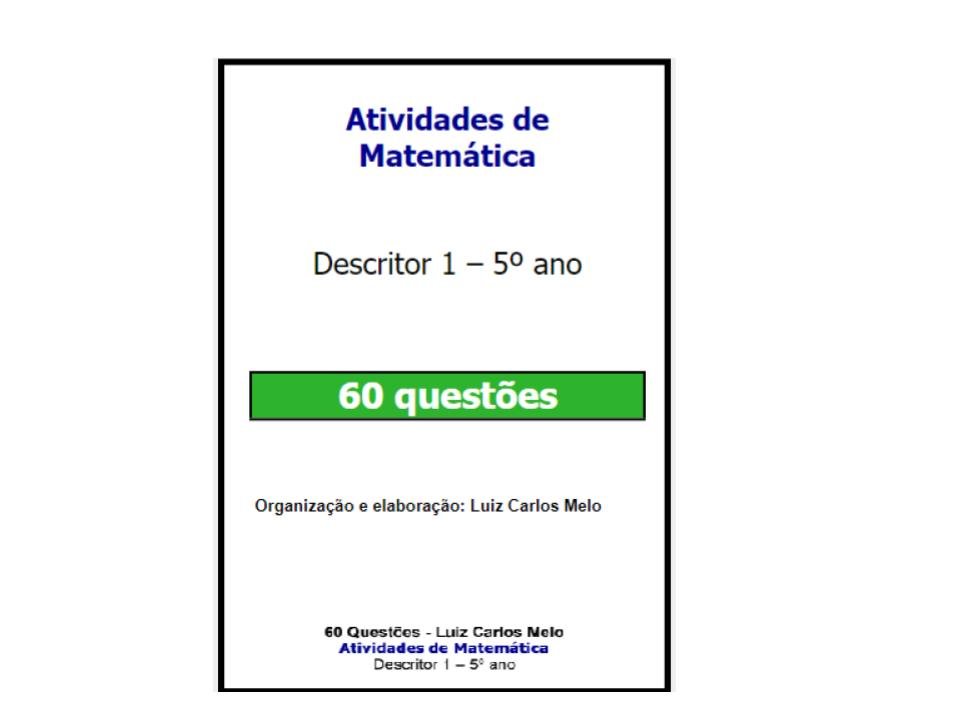 60 Questões de Matemática de Descritor 1 para 5° ano