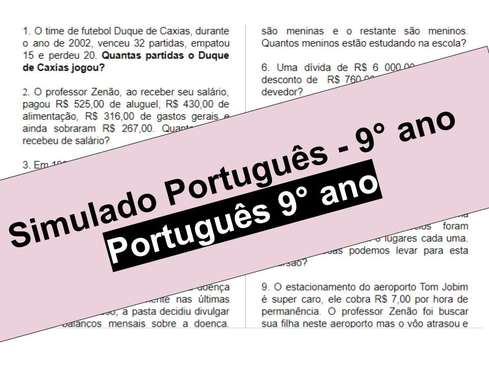 Simulado Matemática sobre Círculo2FCircunferência 9° ano 1