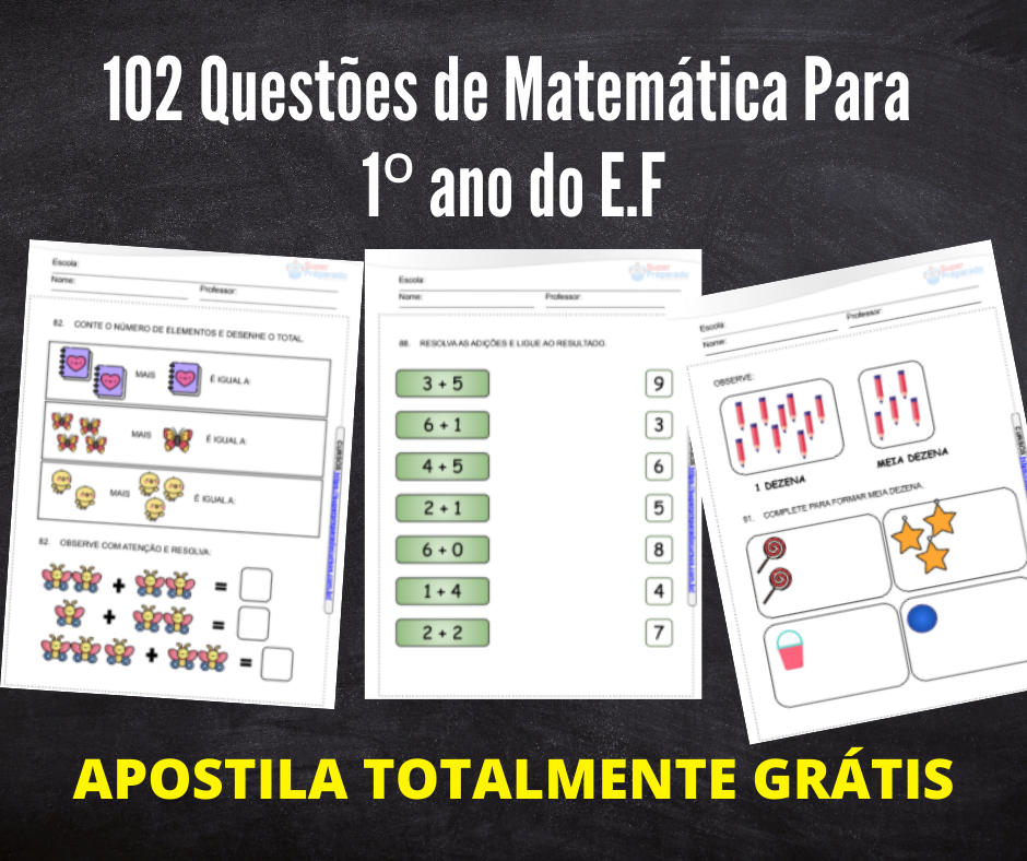 Início - new 40 102 Questoes de Matematica Para 1o ano do E.F