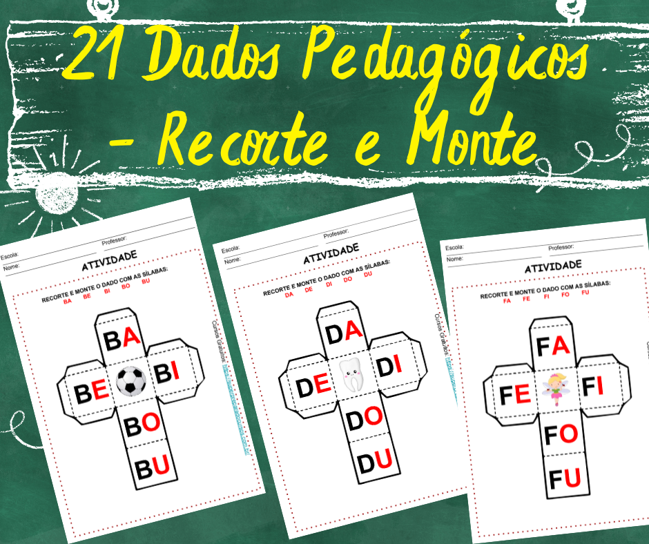 21 Dados Pedagogicos Recorte e Monte