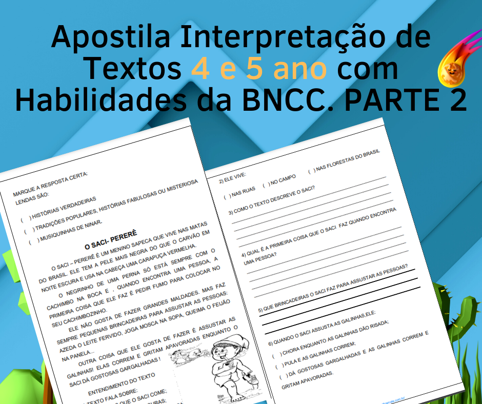 Início - new 35 Apostila Interpretacao de Textos – 4 e 5 ano com Habilidades da BNCC. PARTE 2