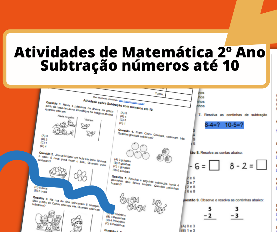Início - new 70 Atividades de Matematica 2o Ano Subtracao numeros ate 10