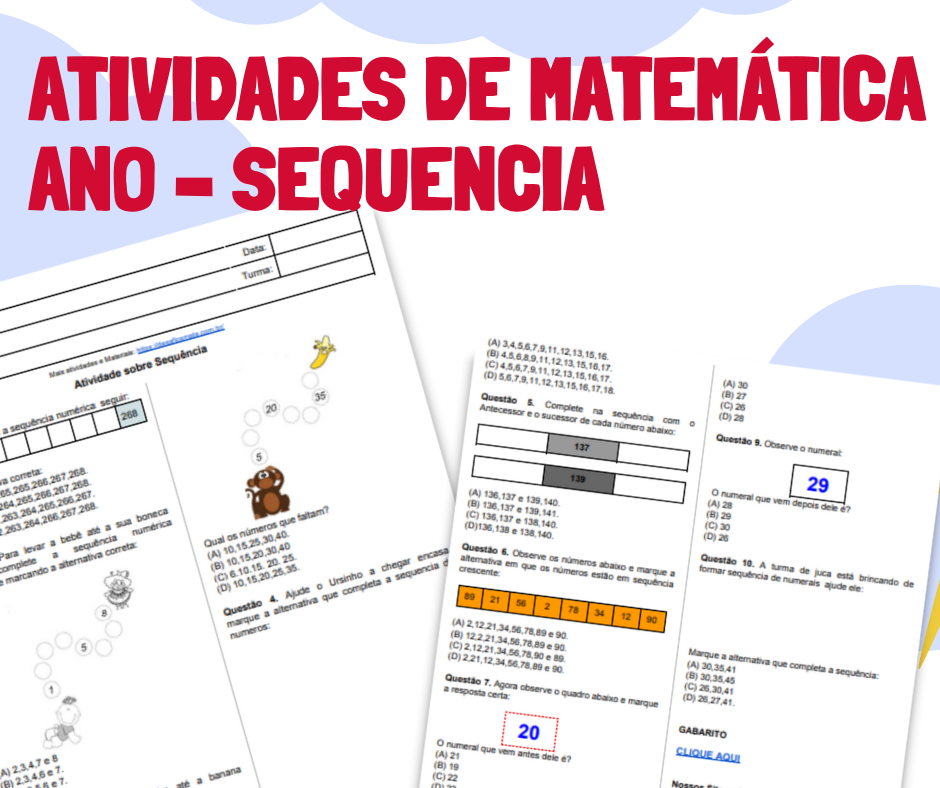 Atividades de matematica 1 ano Atividade Reconhecer quantidades iguais e quantidades diferentes 2