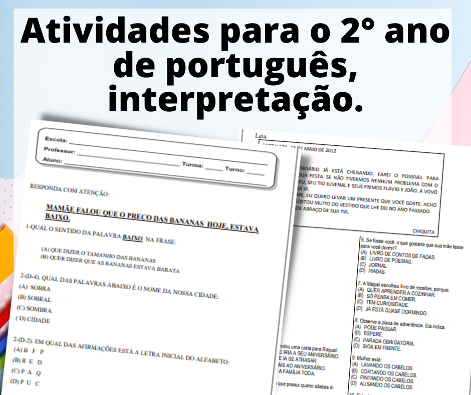 Início - new 60 Atividades para o 2° ano de portugues interpretacao.