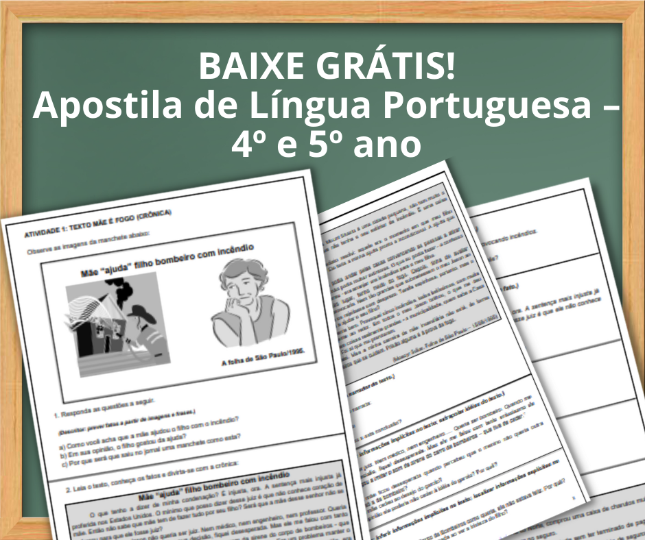 BAIXE GRÁTIS! Apostila de Língua Portuguesa - 4º e 5º ano 6 BAIXE GRATIS Apostila de Lingua Portuguesa – 4o e 5o ano
