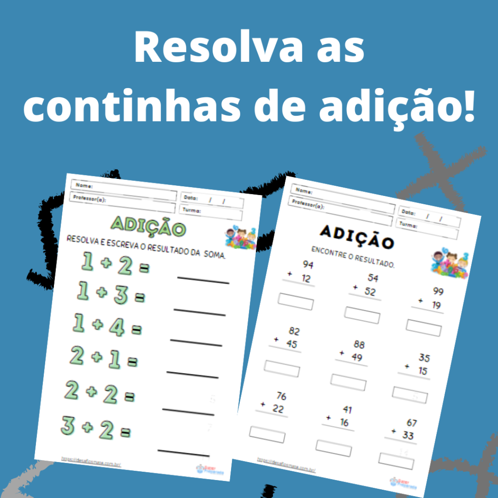 Resolva as continhas de adição 2 12.Resolva as continhas de adicao