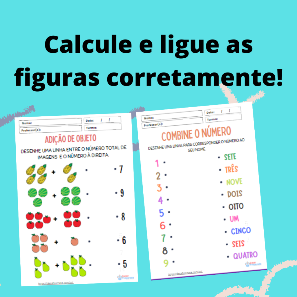 15.Calcule e ligue as figuras corretamente