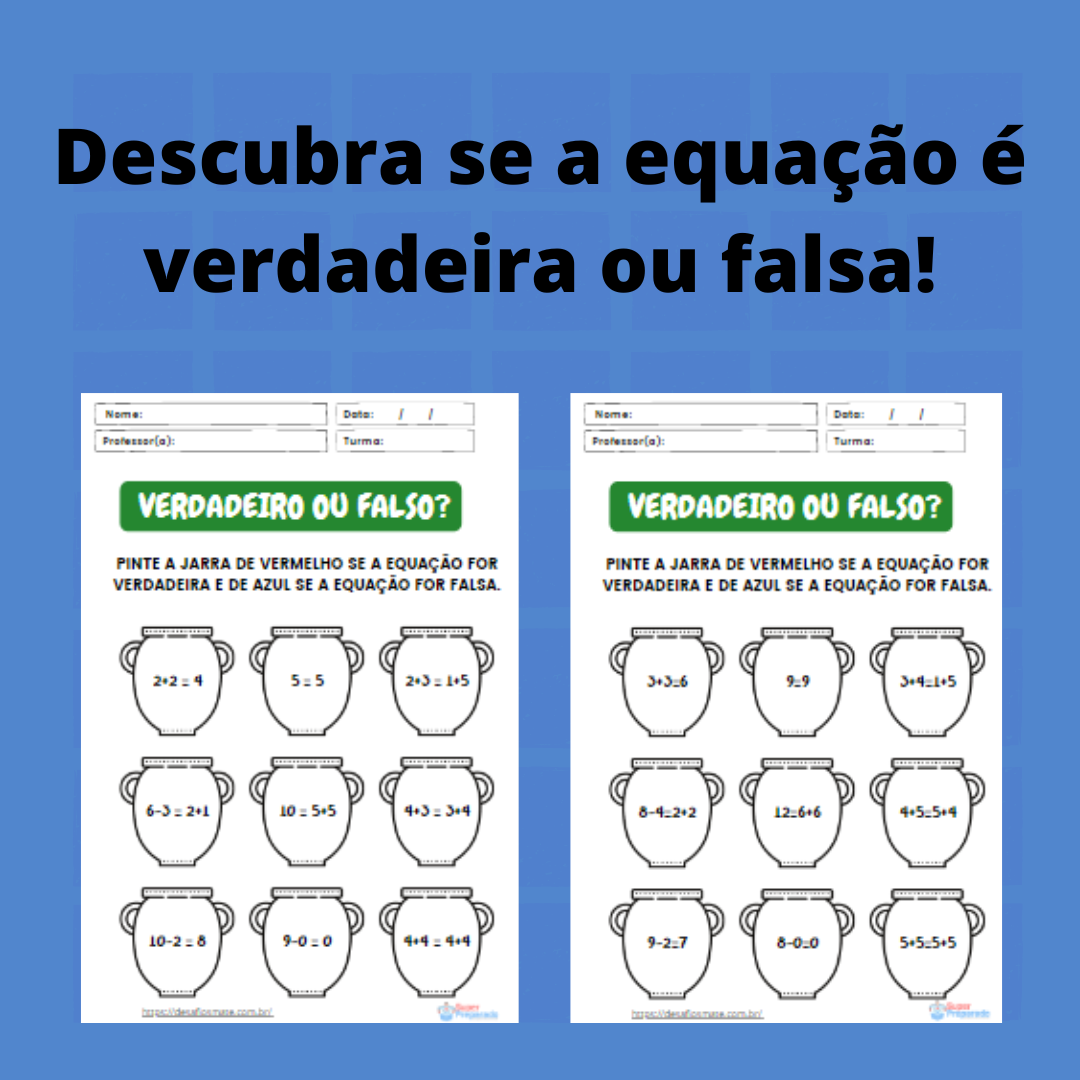 Início - new 31 30.Descubra se a equacao e verdadeira ou falsa