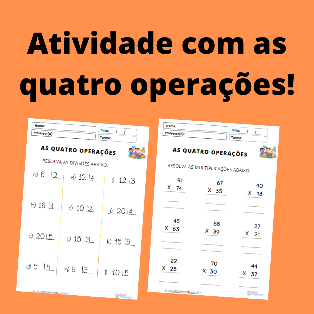 54.Atividade com as quatro operacoes