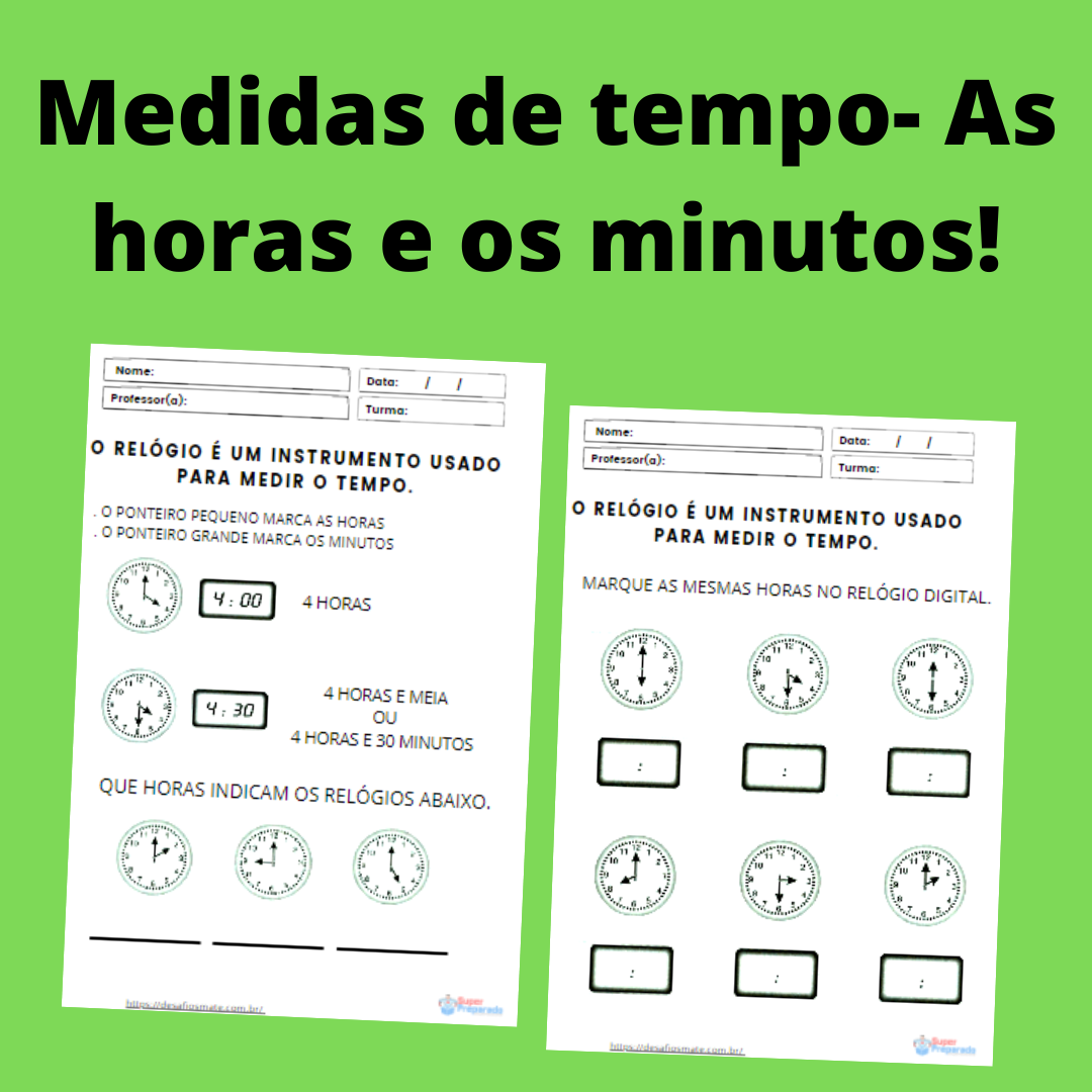 Início - new 49 57.Medidas de tempo As horas e os minutos
