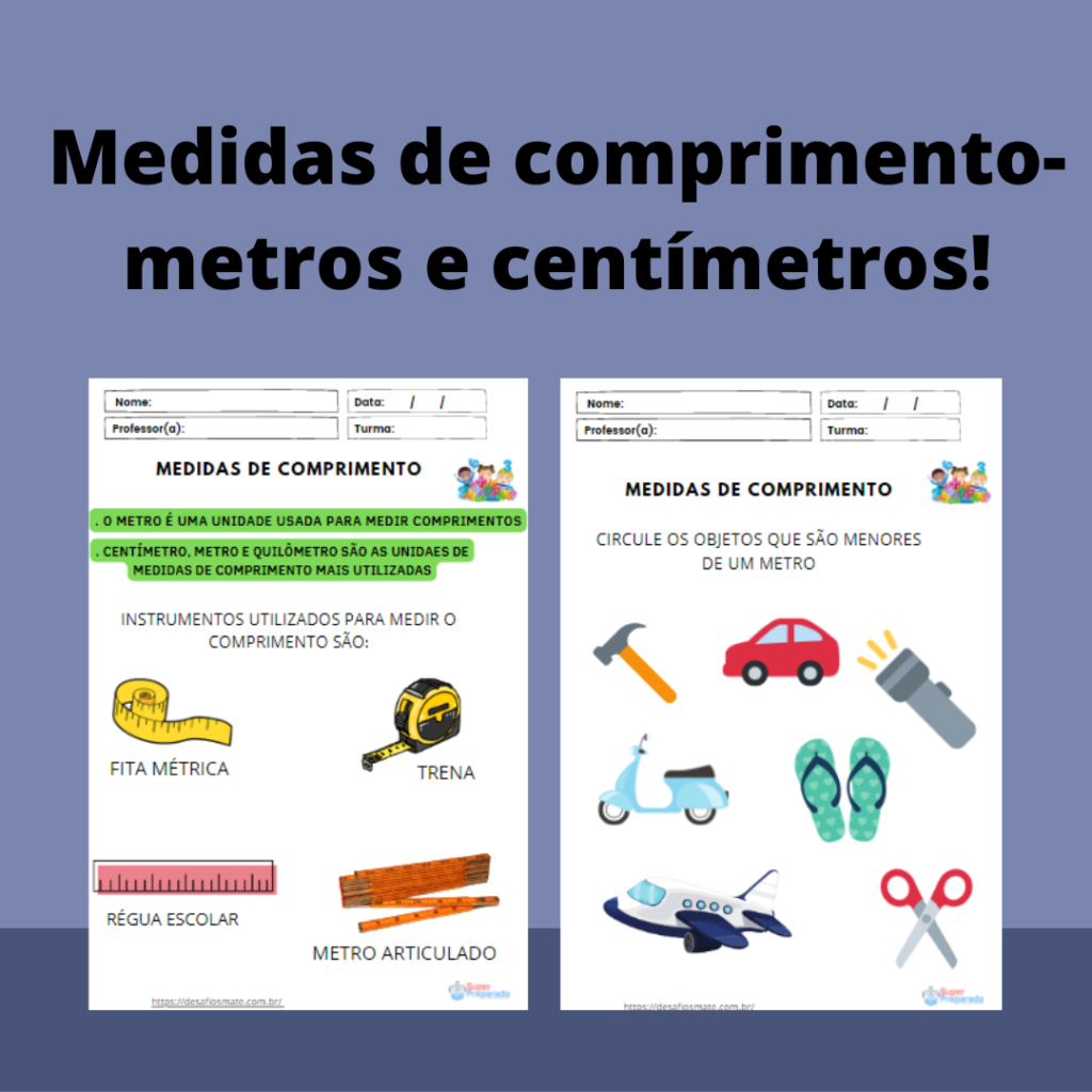 61.Medidas de comprimento metros e centimetros