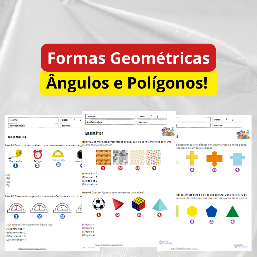 Matematica 6o ano Formas Geometricas Angulos e Poligonos