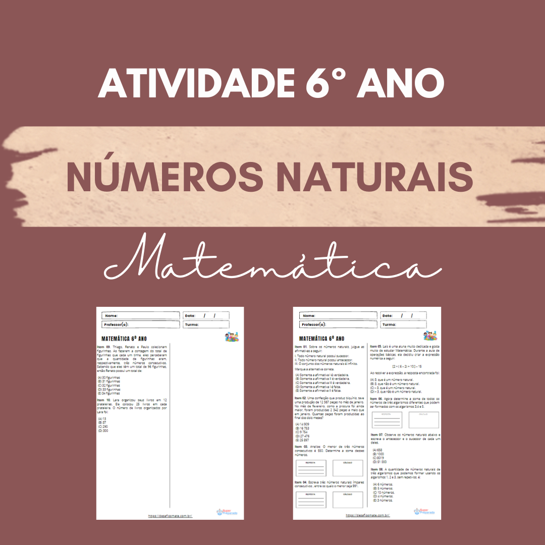 Início - new 37 Atividade 6o ano Numeros naturais