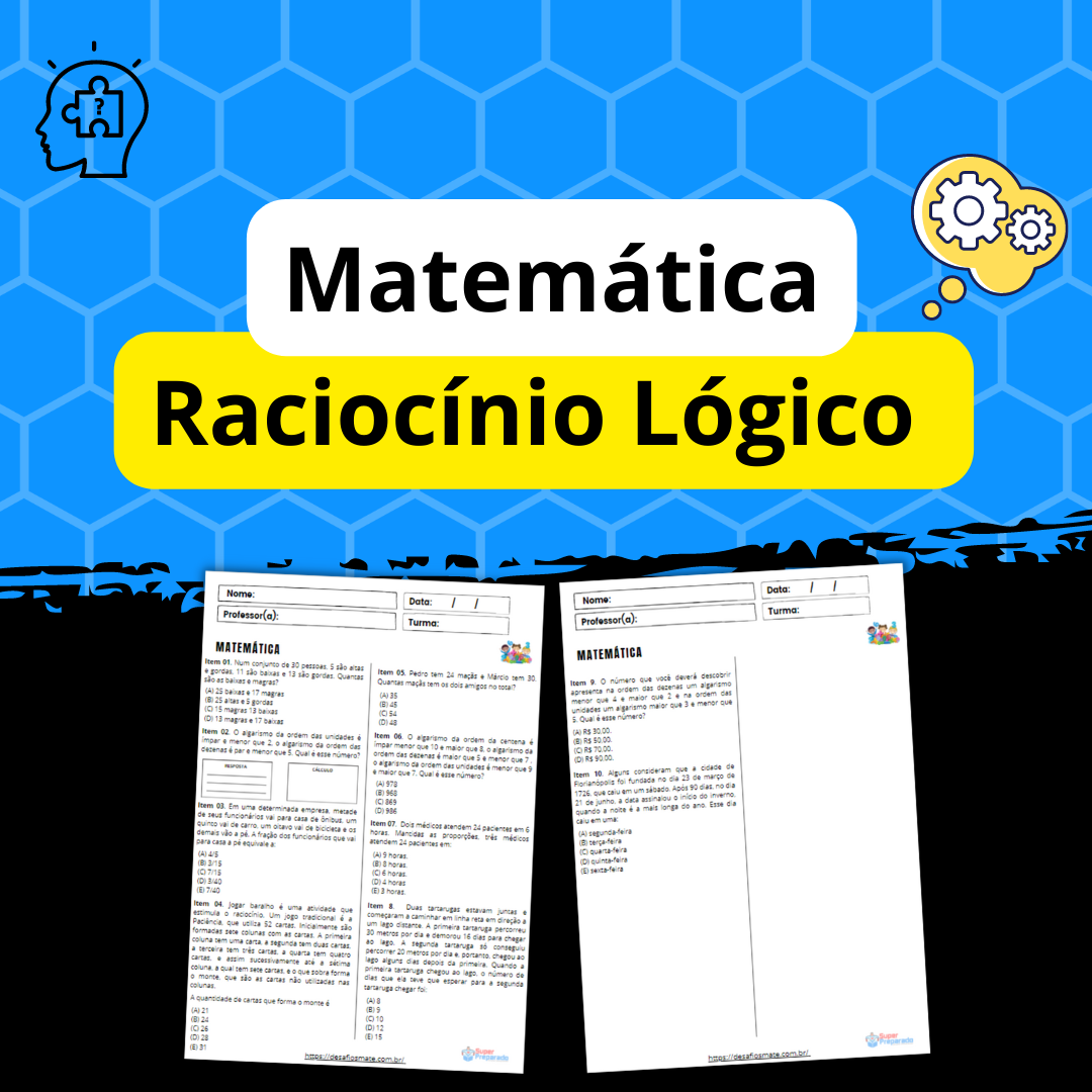 Início - new 21 Questoes de Matematica Raciocinio Logico