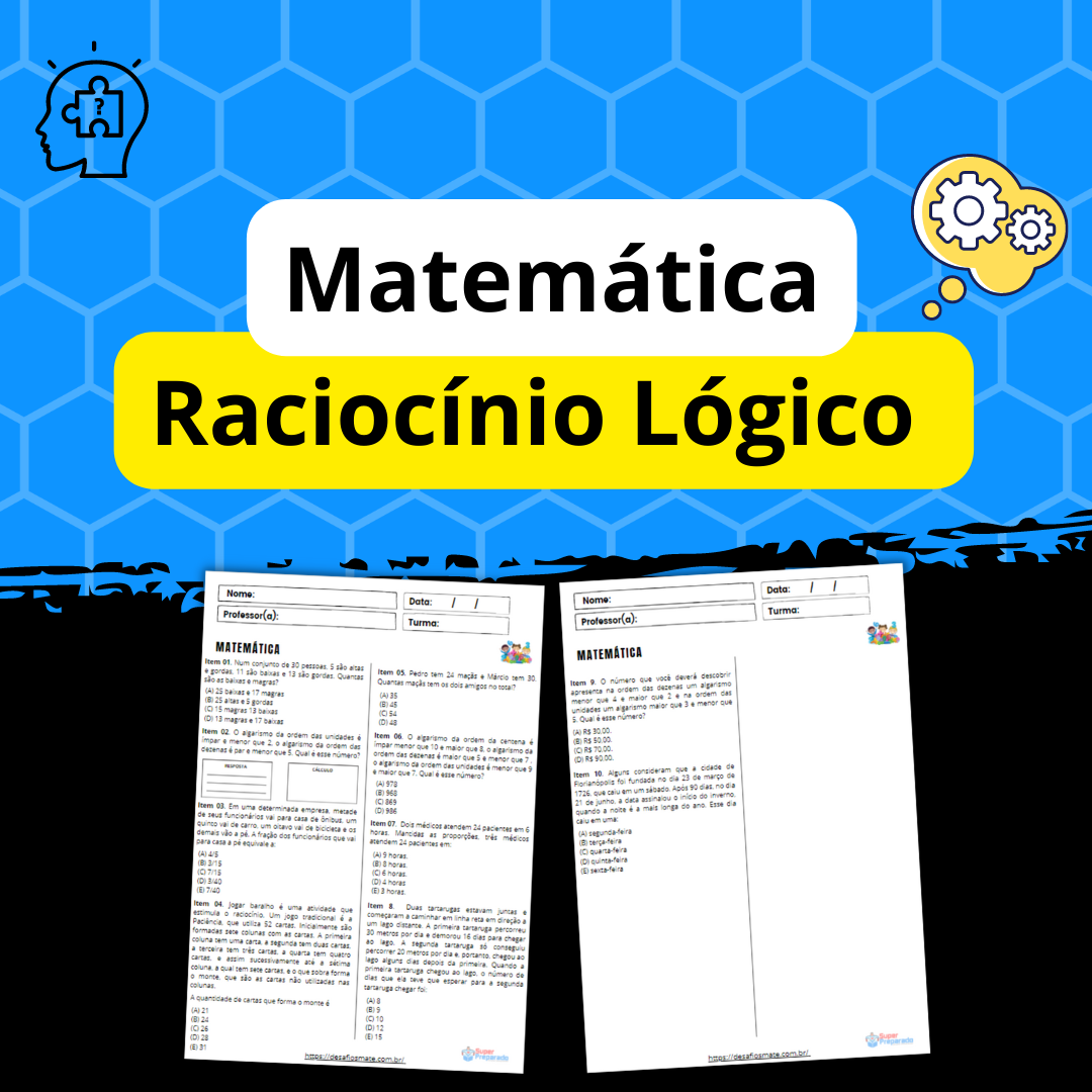 Questoes de Matematica Raciocinio Logico