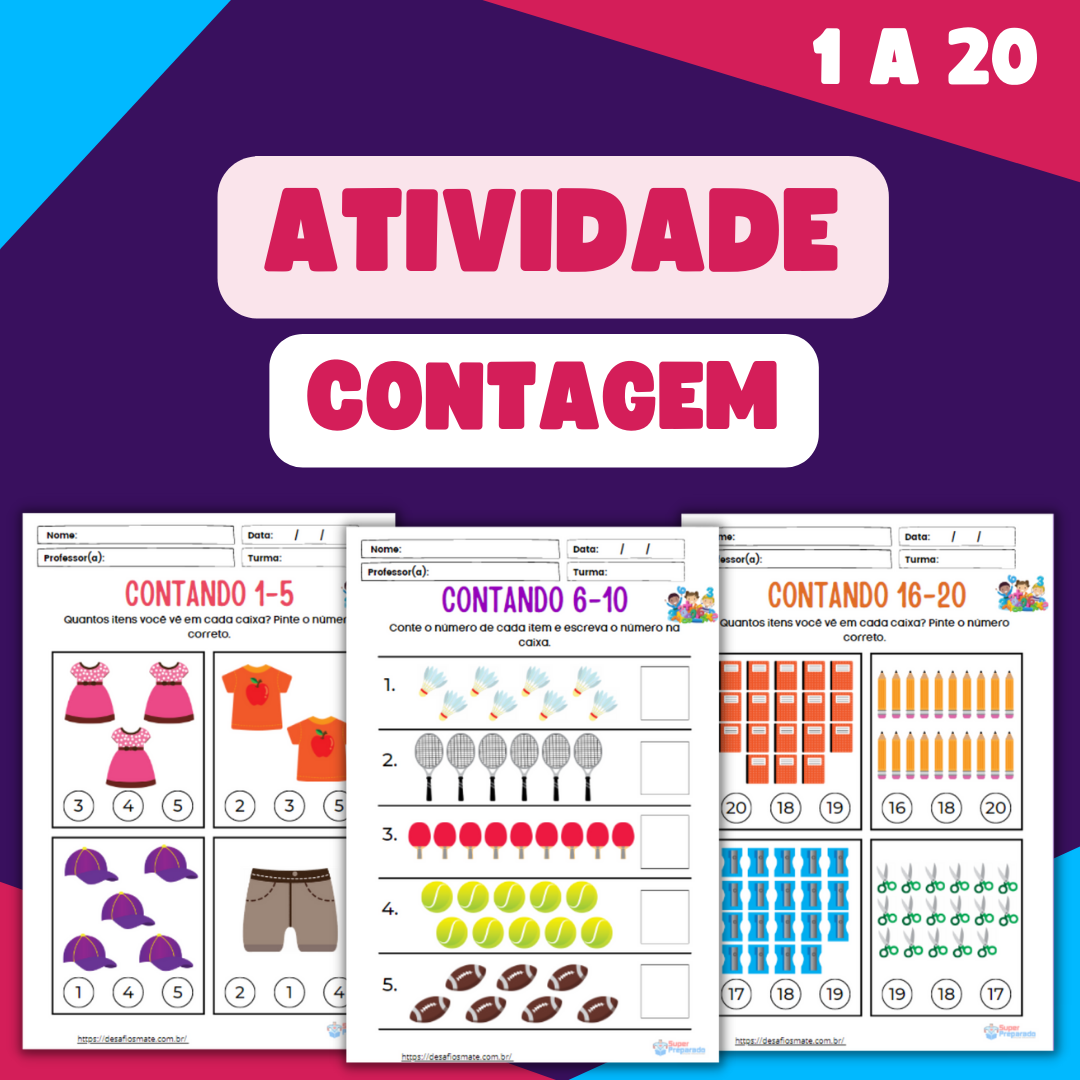 Início - new 56 Atividade sobre Contagem 1 a 20 1