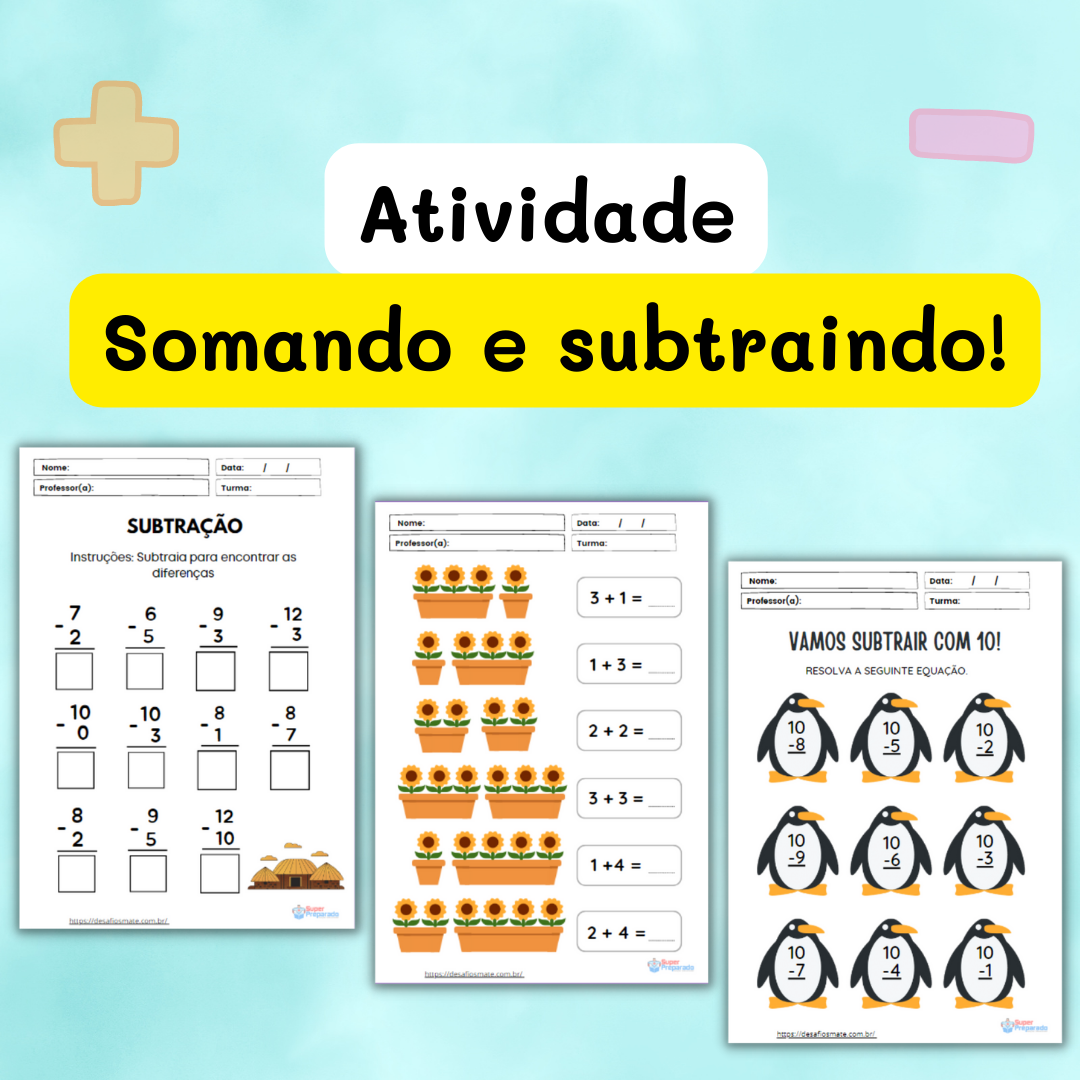 Atividade somando e subtraindo