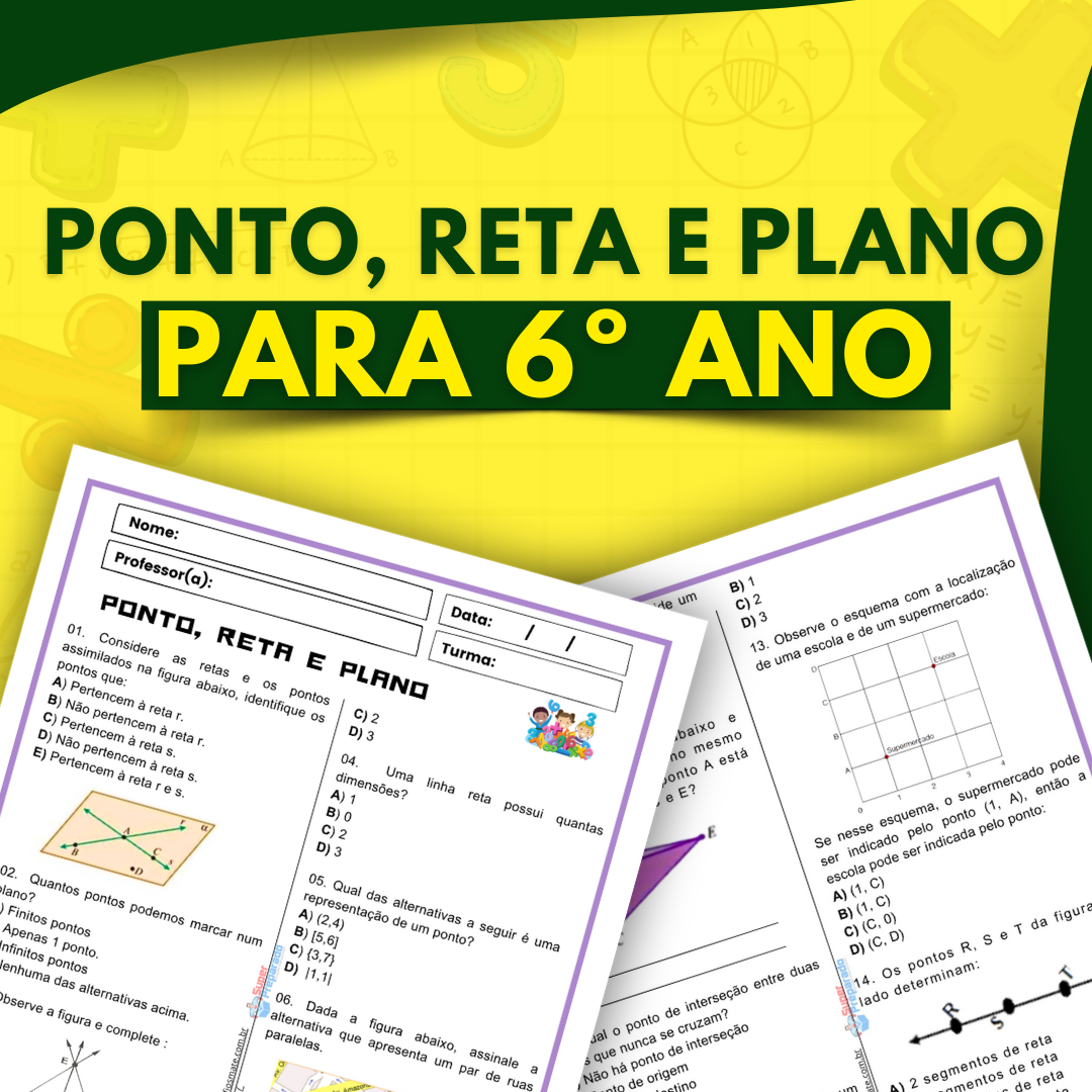 Início - new 32 ATIVIDADE PONTO RETA E PALNO PARA 6° ANO