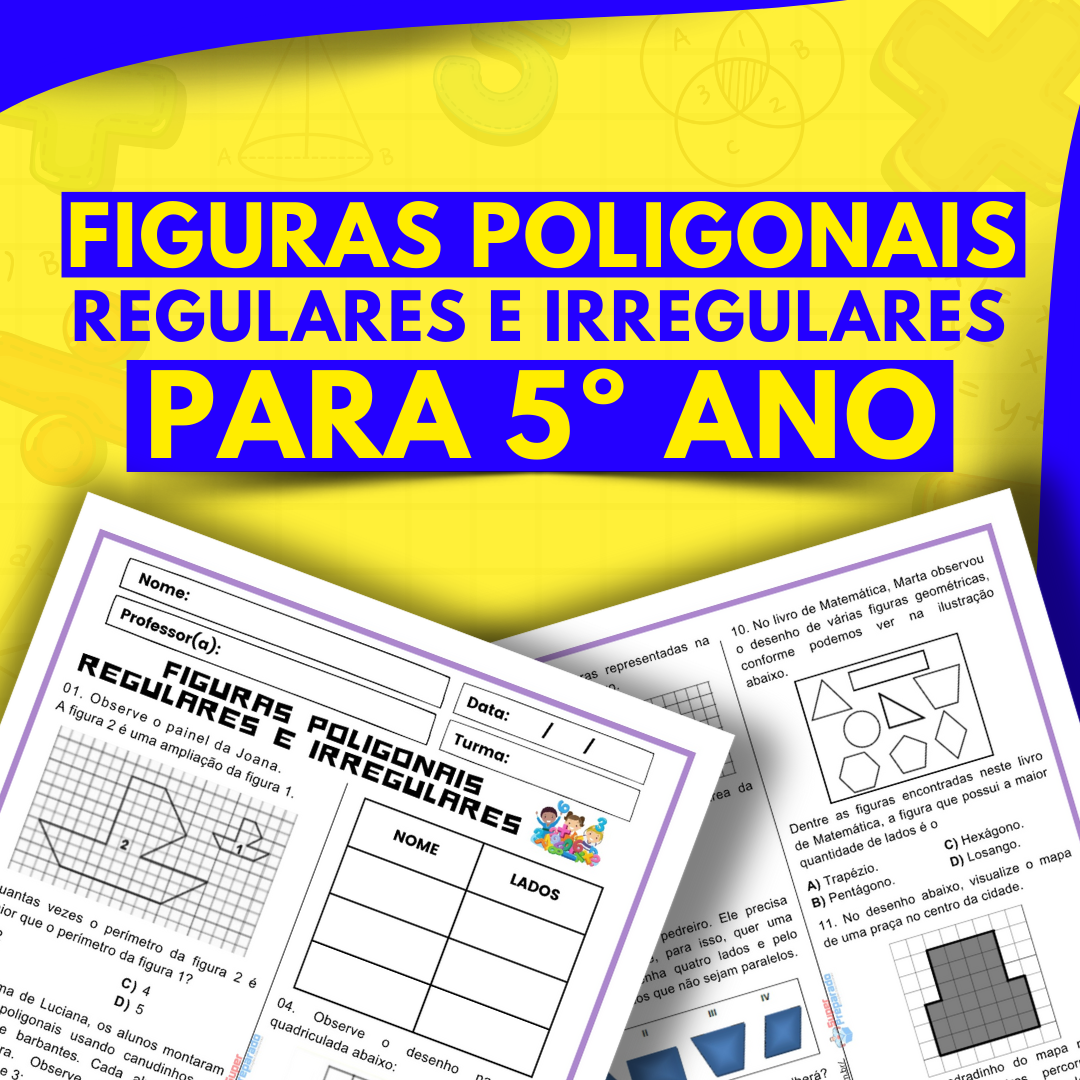 figuras poligonais regulares e irregulares 5y ano ensino fundamental