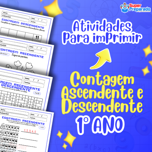 Atividades de Matemática 1º ano Fundamental para Imprimir - Brinquedos de  Papel