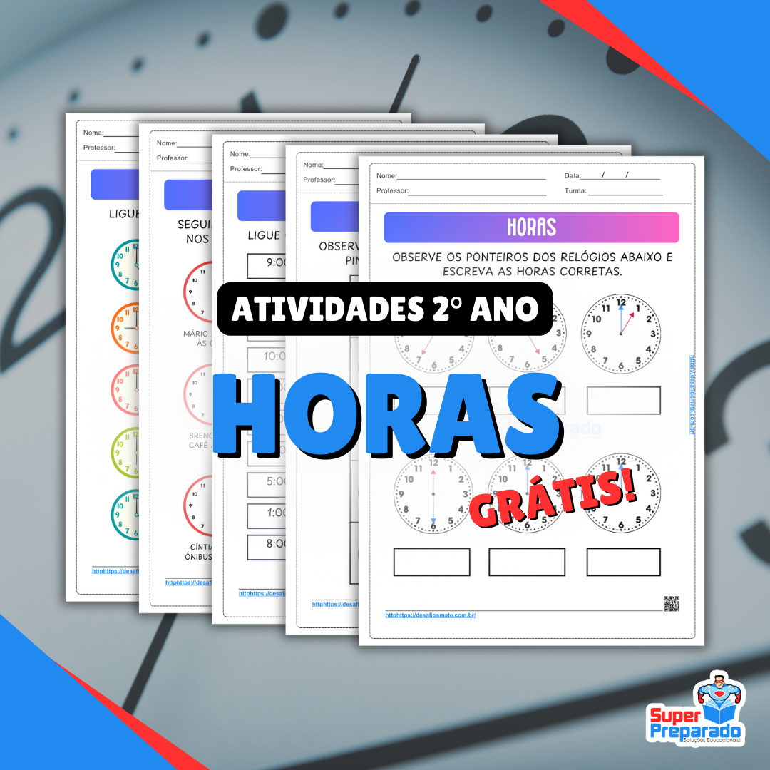 Início - new 95 Atividades de Horas para 2° Ano do Ensino Fundamental