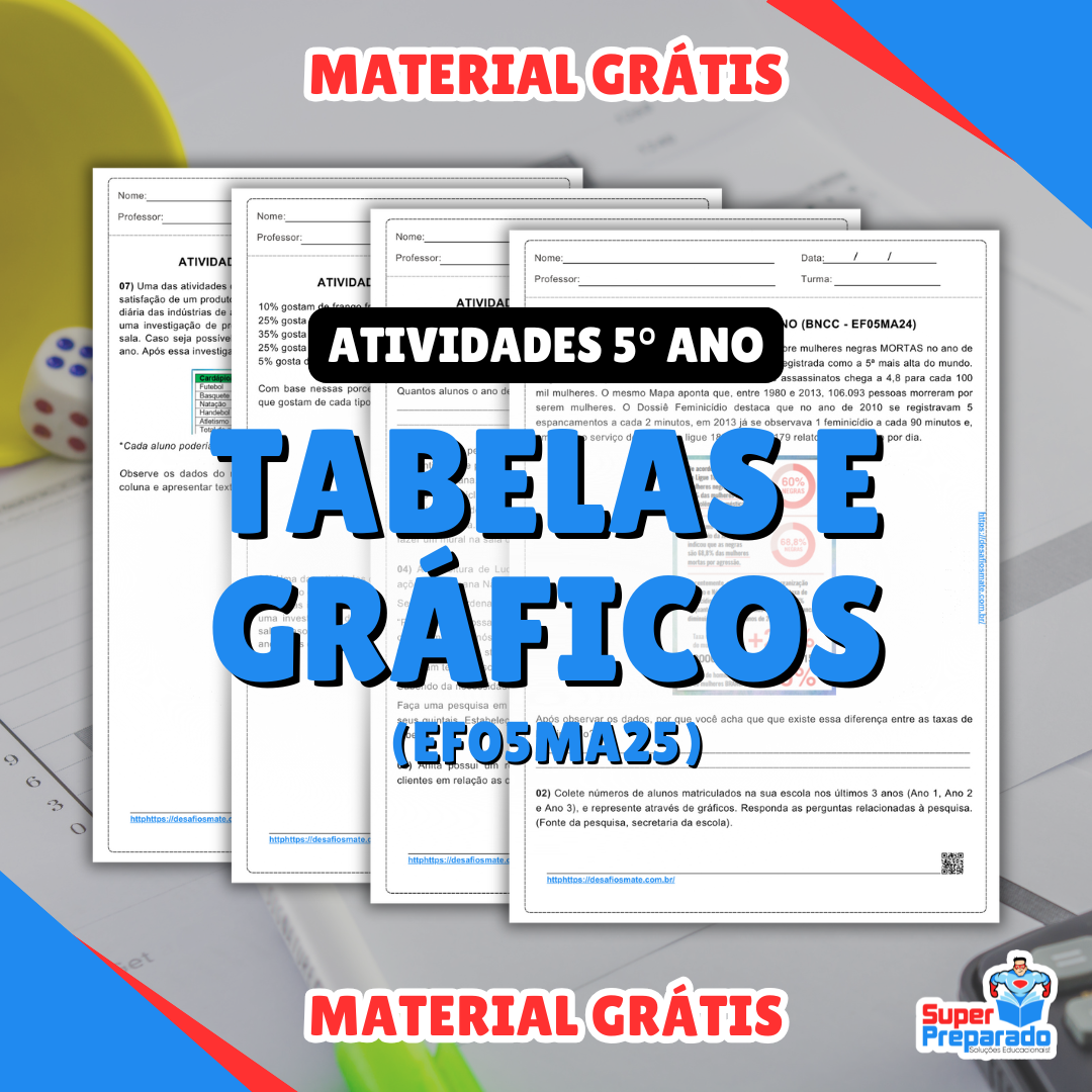 Início - new 73 24. Tabelas e Graficos Atividades 5o Ano EF05MA25